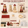 thumbnail image 4 of Beginner-Friendly DIY Lighted Christmas Character Sea Glass Style Lighthouse Kit Collection | Complete Kit with Sea Glass-Style Pieces, LED Lights & Step-by-Step Guide Included, 4 of 9