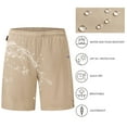 thumbnail image 6 of BASSDASH Men’s 7” Fishing Shorts UPF 50+ Lightweight Water Resistant Quick Dry for Hiking with Zipper Pocket FP06M, 6 of 7