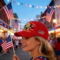 thumbnail image 5 of TOWED22 250 Anniversary USA Hat, Adjustable 250 Year American Anniversary Hat, Fully embroidered style B, 5 of 9