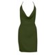 thumbnail image 1 of Vestido Corto de Manga Larga para las Mujeres Vestido de Cuello en V de Estilo Impreso, Poliéster Toda la Temporada, 1 of 6
