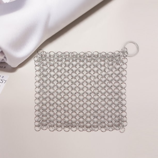 Cepillo de limpieza de Metal para sartenes y ollas, cepillo de limpieza para plancha, sartén, horno holandés
