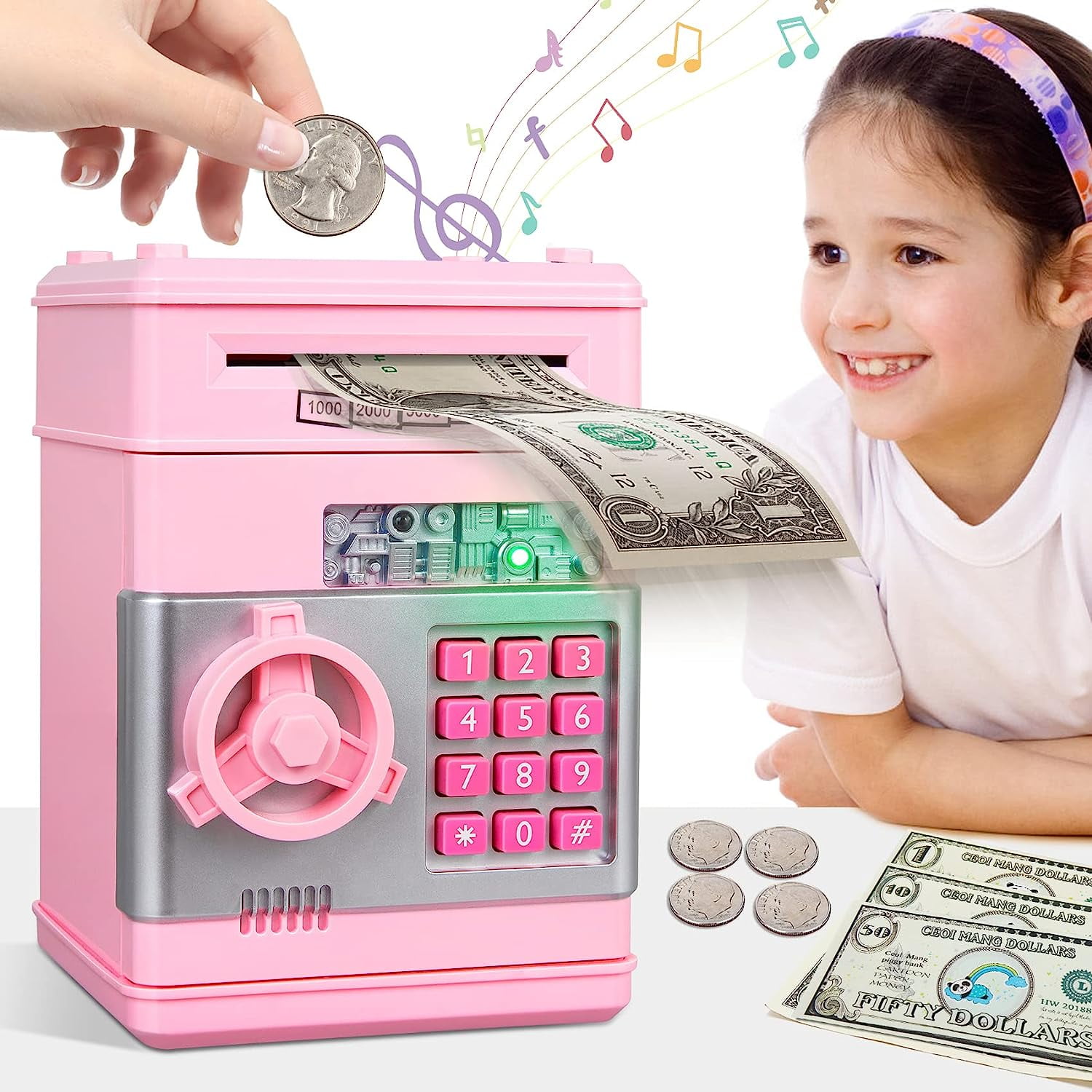 Piggy Bank Toys For 6 7 8 9 10 11 Year Old Girl Gifts Money - Temu Germany