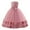 Pink, variant on Royal Blue Girls' Sparkling Bow Princess Evening Gown - Formal Long Sleeve Party Dress for Special Events