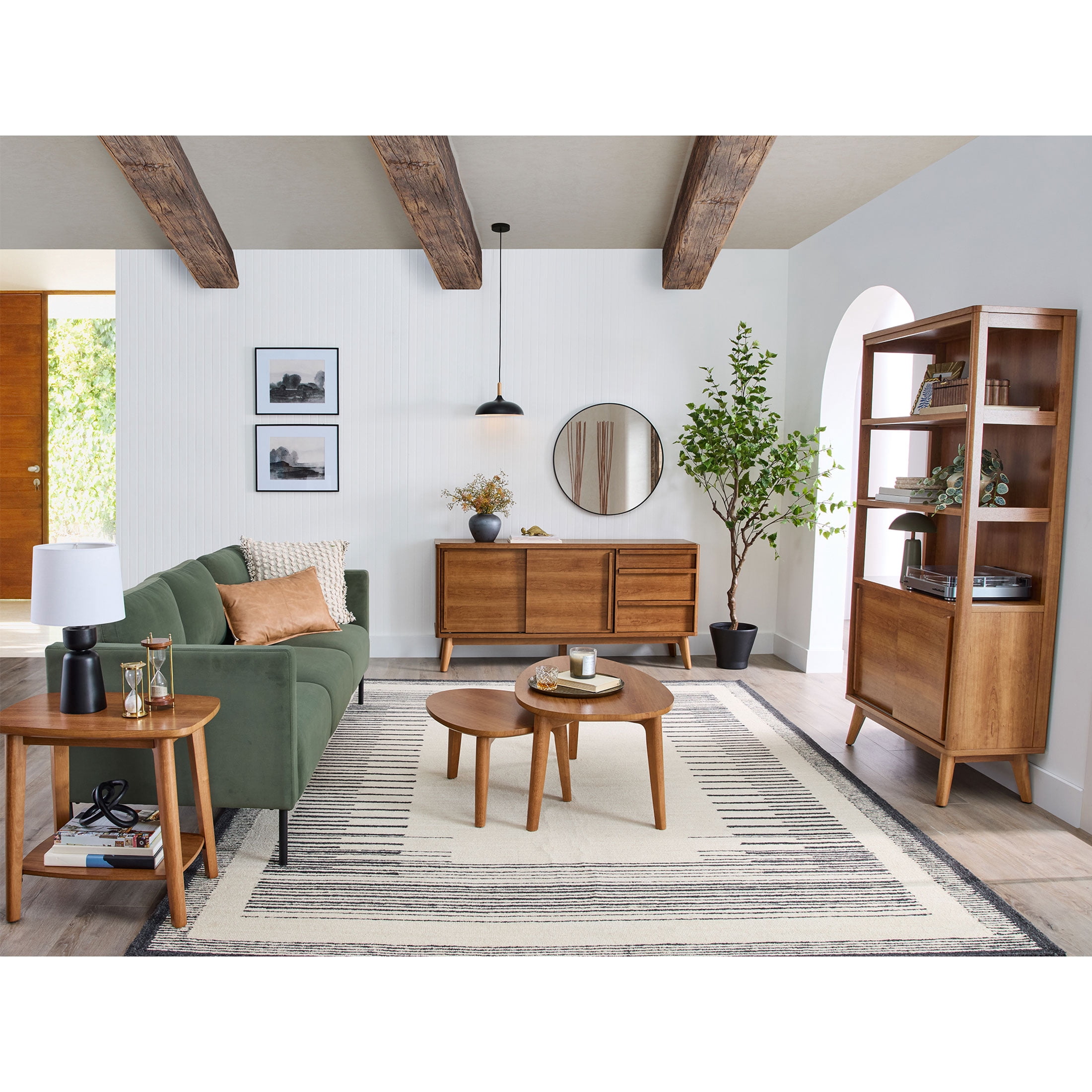 Better Homes & Gardens Greyson TV Stand for TVs up to 70”, Acorn Finish