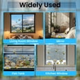 thumbnail image 7 of Static Window Clings Daisies and Bees 1 Sheet Reusable Window Decals Glass 47.24" x 11.8" Removable Double Sided Window Sticker, 7 of 7