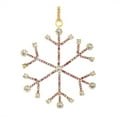 thumbnail image 5 of Melrose Jeweled Metal Snowflake Ornament Set of 12, 5 of 5