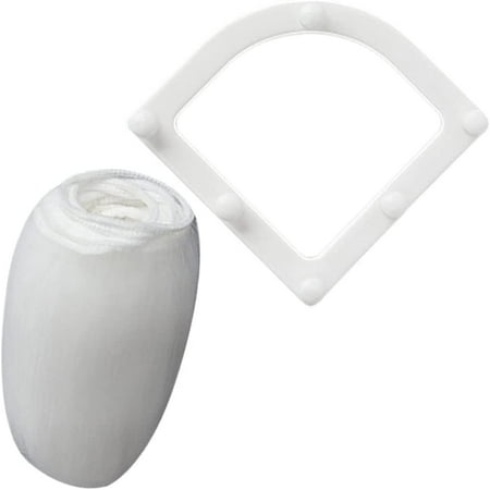 

Egebert Triangle Tri- Holder Filter Sink Drain Basket with 30pcs Drain Strainer Net Corner Disposable Hanging Mesh Bag Food Waste Container for Sink Drain White