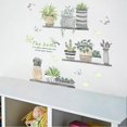 thumbnail image 1 of A Set of Potted Plants Butterflies Bird Wall Stickers Self Adhesive Wall Sticker, Decoration for Living Room Bedroom Kitchen, 1 of 5