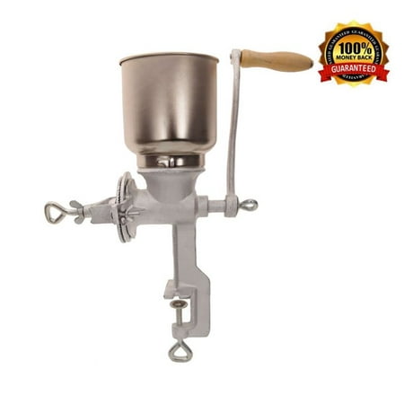 

Hand Crank Grain Mill Table Clamp Manual Corn Grain Grinder Cast Iron Mill Grinder for Grinding Nut Spice Wheat Coffee Home Kitchen Commercial Use