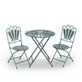 thumbnail image 3 of Alpine Corp BVK608A Peacock Feather Bistro Set - Table &amp; Two Chairs, 3 of 4