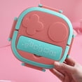 thumbnail image 2 of Hinati Sales Today Deals Sales Stainless Steel Square Lunch Container Box Bento Box Adult Lunch Box Stackable Bento Lunch Box for Healthy Adult Lunches; Dishwasher/Microwave Safe, 2 of 8