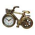 thumbnail image 2 of Reloj despertador rústico con números arábigos para mesita de noche, reloj decorativo para escritorio. Bronce, 2 of 9