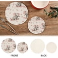 thumbnail image 4 of Coolnut Cute Baby Elephants Round Woven Potholders Set Trivets for Hot Dishe Heat Resistant Non-Slip Trivets for Cooking and Baking Kitchen Home Decor, 4 of 7