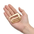 thumbnail image 4 of Unique Bargains 1.5' Webbing Release G Hook Buckle Adjuster for Backpack Strap, 2Pack Gold, 4 of 6