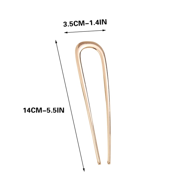 French Hair Pins, Double Prong Hair Clips, Elegant Alloy 