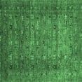 thumbnail image 1 of Ahgly Company Indoor Square Abstract Emerald Green Modern Area Rugs, 4' Square, 1 of 4