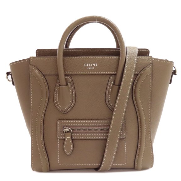 Pre-Owned Celine Luggage Nano 2-Way Handbag, Calfskin, Women's CELINE