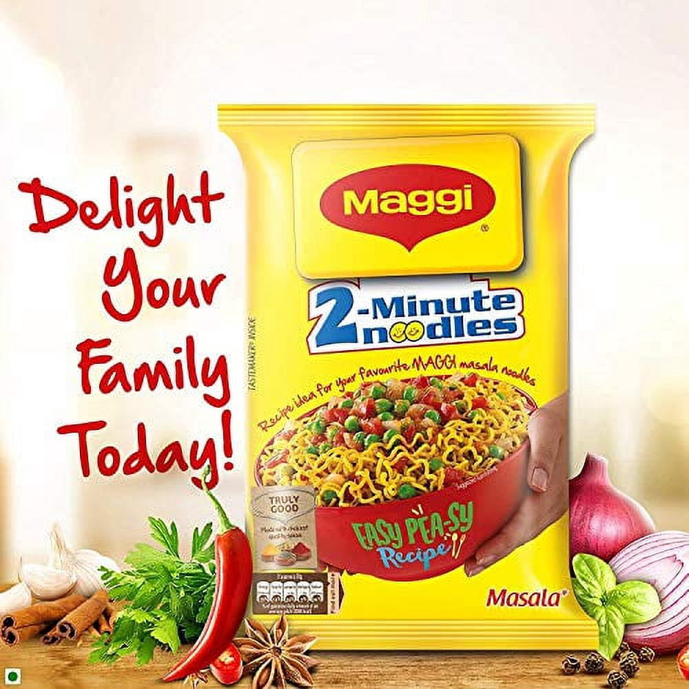 Maggi Masala 2-Minute Noodles India Snack - 6 Pack (560 gm)