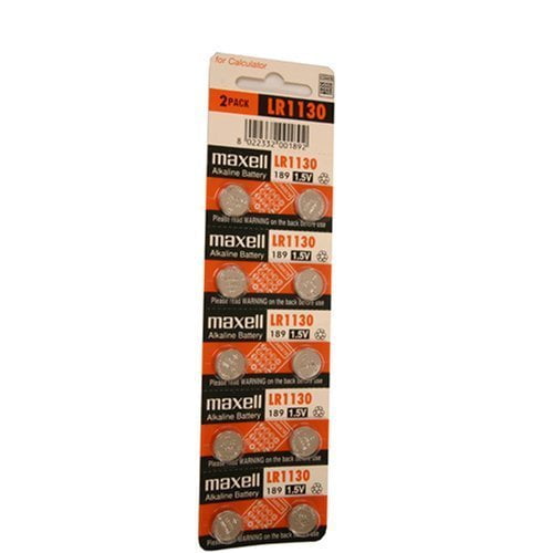 Maxell Watch Battery Button Cell LR1130 AG10 Pack of 30 Batteries NEW
