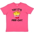 thumbnail image 3 of Inktastic Yay Its Fry Day with Cute French Fries Youth T-Shirt, 3 of 5