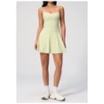 thumbnail image 2 of PISONIC Womens Tennis Dress, 2-in-1 Golf Workout Dress with Built-in Bra & Shorts Pockets, Athletic Dresses with Adjustable Strap, 2 of 7