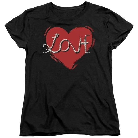 - Love Heart - Women's Short Sleeve Shirt - Small