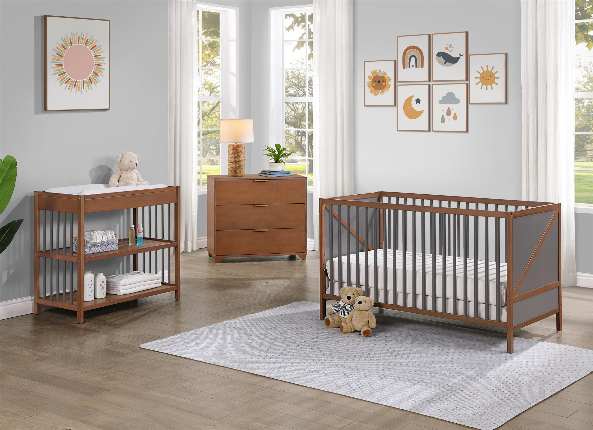 Suite Bebe Pixie Toddler Gaurdrail Walnut