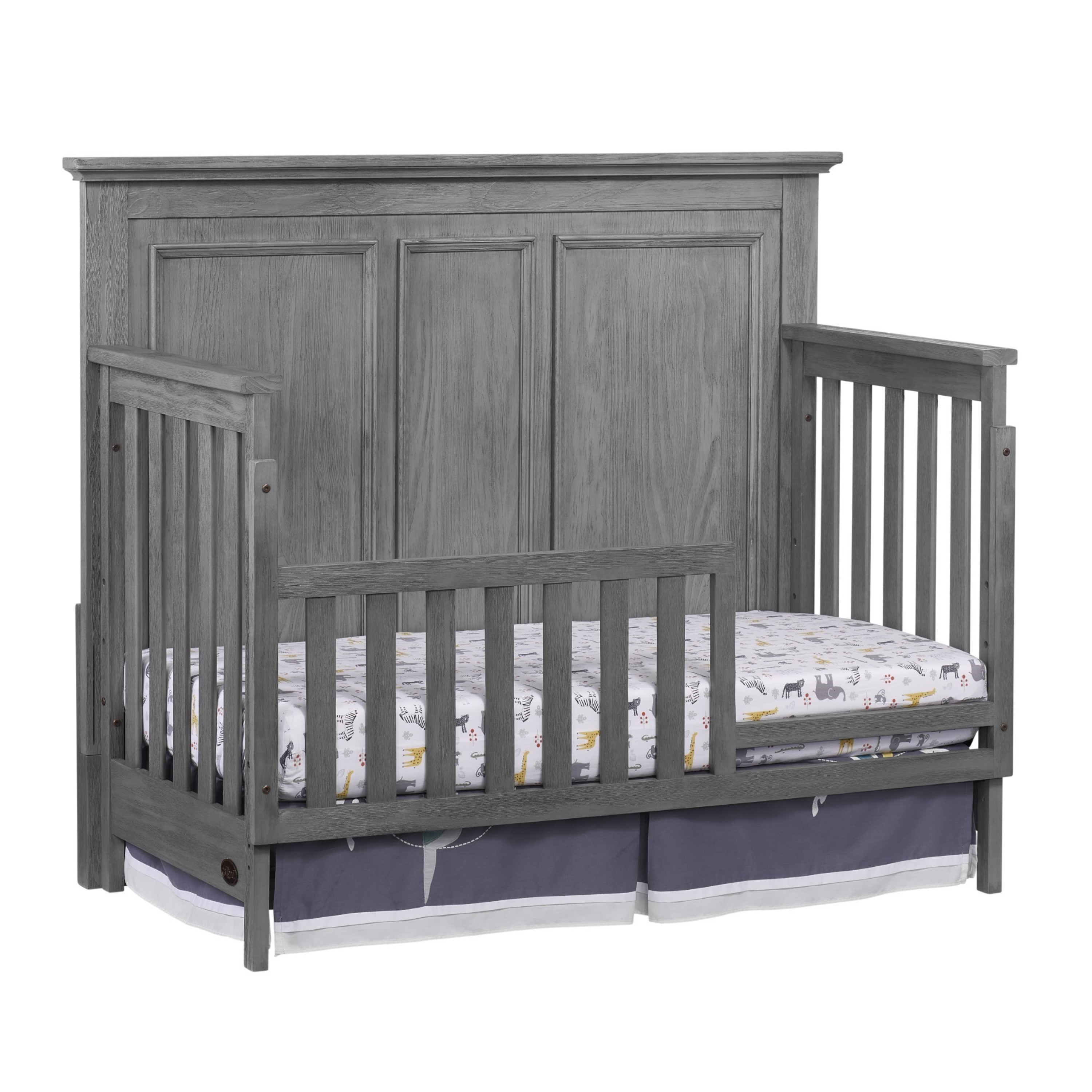 Oxford Baby Kenilworth 4-in-1 Convertible Crib, Graphite Gray, GREENGUARD Gold Certified, Wooden Crib - image 3 of 10