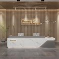 thumbnail image 2 of cash register table Reception Desk Executive Coffee Lectern Service Desk Front Cashiers Podiums scrivania reseption Furniture My Lux Decor Round, 2 of 6