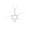 White, variant on Star Of David Pendant Necklace 18" Inches Cabel Chain Jewelry Gift For Women 14K Yellow Gold Plating 925 Sterling Silver