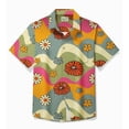 thumbnail image 2 of Nuevas camisas para hombre, estilo tropical hawaiano, estampado de focas de dibujos animados, camisetas Aloha de manga corta, ropa femenina, blusa informal de verano, 2 of 4