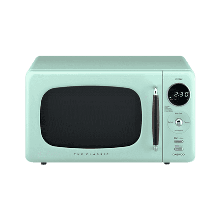 Daewoo retro 0.7 cu. ft. microwave oven, mint green