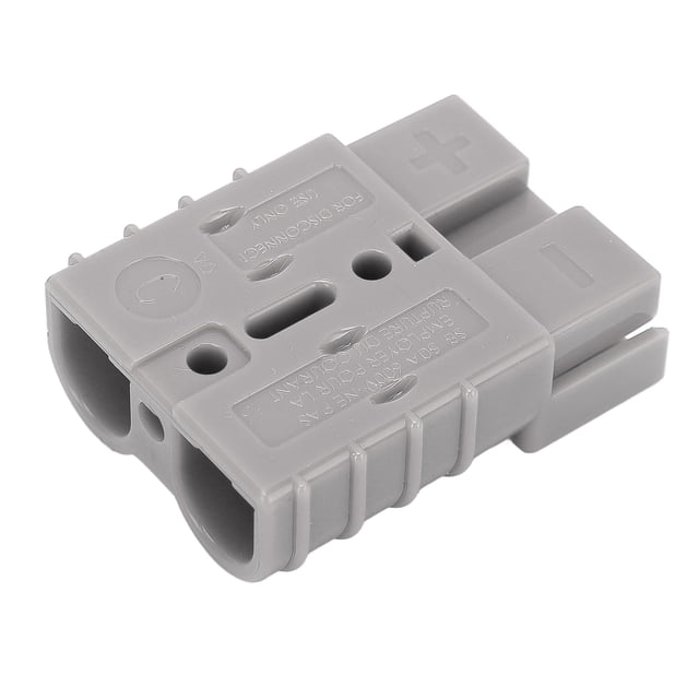Battery Connector, SB50A 2pcs Terminal Wide Application Electrical Conductivity Power Connector For 6 AWG Cable Grey,Red,Blue