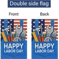 thumbnail image 6 of Labor Day Garden Flag 12x18 Double Sided Vertical Burlap Small USA Yard House Banner Outdoor Patriotic Decoration Only Flag, 6 of 6