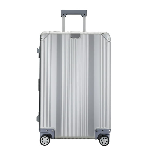 All Aluminum-magnesium Alloy Luxury Entire Hard Metal Case 24" Luggage Silver
