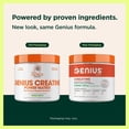 thumbnail image 4 of The Genius Brand Genius Creatine - Ultra Pure Creatine Monohydrate Plus Nootropics Including Beta Alanine and AstraGin for Improved Absorption, Strength, and Performance - Green Apple, 25 Servings, 4 of 9