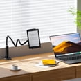 thumbnail image 2 of Flycoco Soporte Para Tableta Con Cuello De Cisne [Actualizado] Clip De Soporte Con Brazo Largo Flexible Para Cama Compatible Con Ipad Pro Air/Iphone/Kindle Fire/Switch U Otro Dispositivo De 4 A 13 Pul, 2 of 7