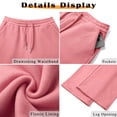 thumbnail image 6 of MOSHU Plus Size 3 Pack Wide Leg Sweatpants for Women Fleece Baggy Womens Sweatpants Drawstring Elastic Pants with Pockets, 6 of 9