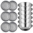 thumbnail image 2 of 20 Pcs Anti-Scratch Chocolate Mold Cake Mold Muffin Mold (Silver) (7X1.8CM, silver), 2 of 2