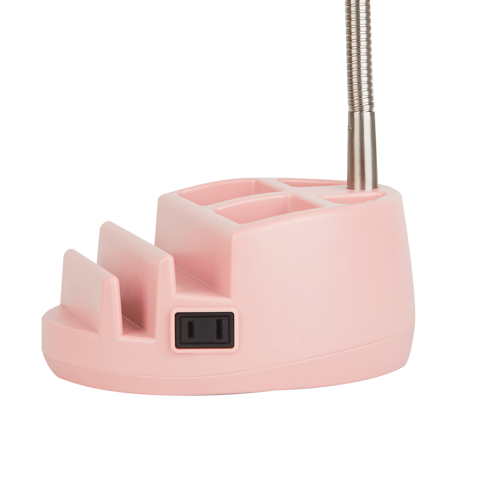 Mainstays Multi-Purpose Organizer Task Lamp, Blush
