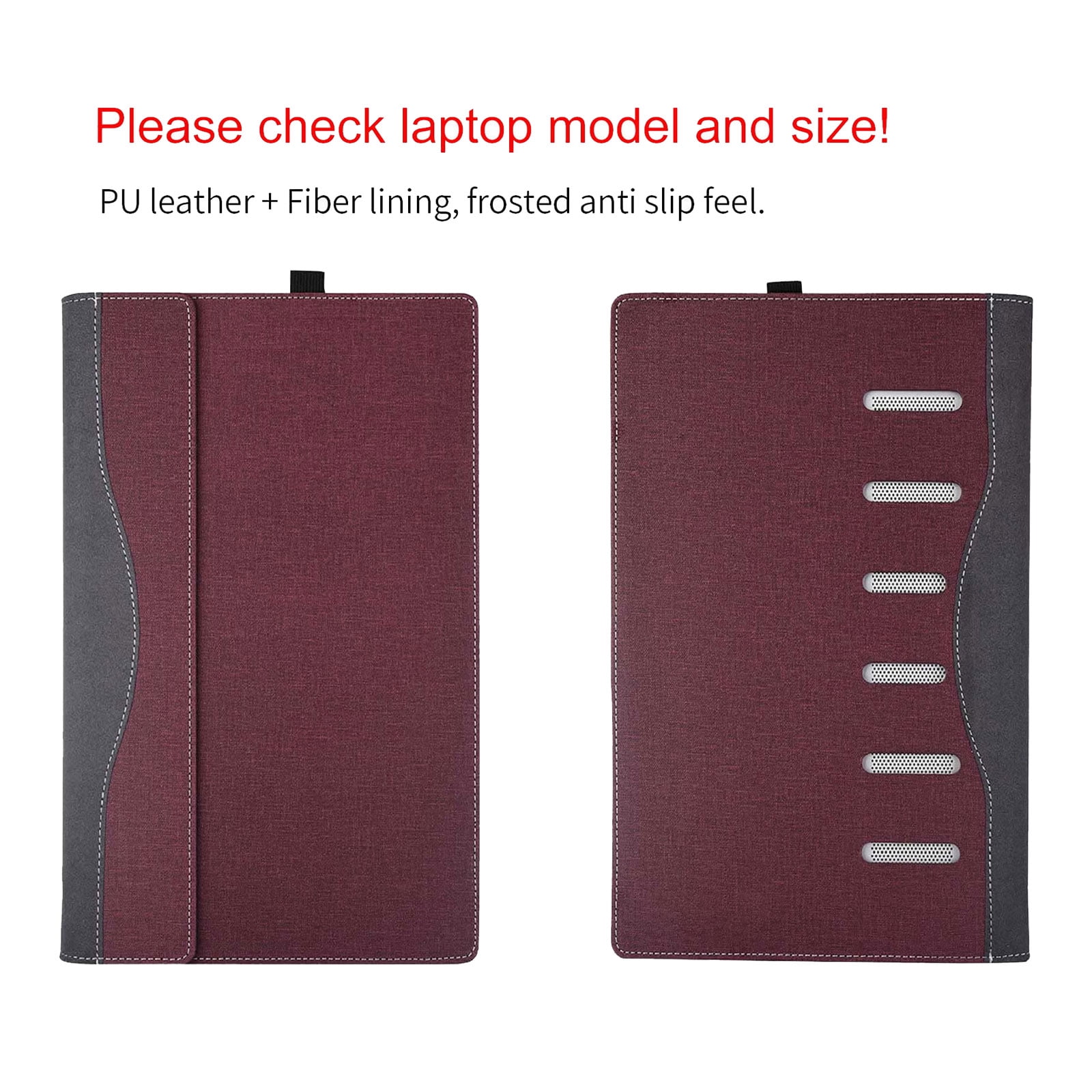 Laptop Case Cover for 14-inch Lenovo IdeaPad Flex 5 14ALC7 14IAU7 14IRU8 14ABR8 [Do Check Model] PU Leather Protective Laptop Bag