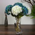 thumbnail image 5 of Visland Artificial Silk Hydrangea Flowers Bouquets Faux Hydrangea Stems for Home Table Centerpieces Wedding Party Decor(1 Bouquet), 5 of 6