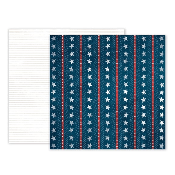 American Crafts Brands Holidays & Events Cardstock 12"X12"-Sweet Freedom 06