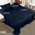 thumbnail image 2 of King Bed Sheet Set Piece Bedding Soft Brushed Microfiber Fabric Shrinkage & Fade Easy Care (), 2 of 7