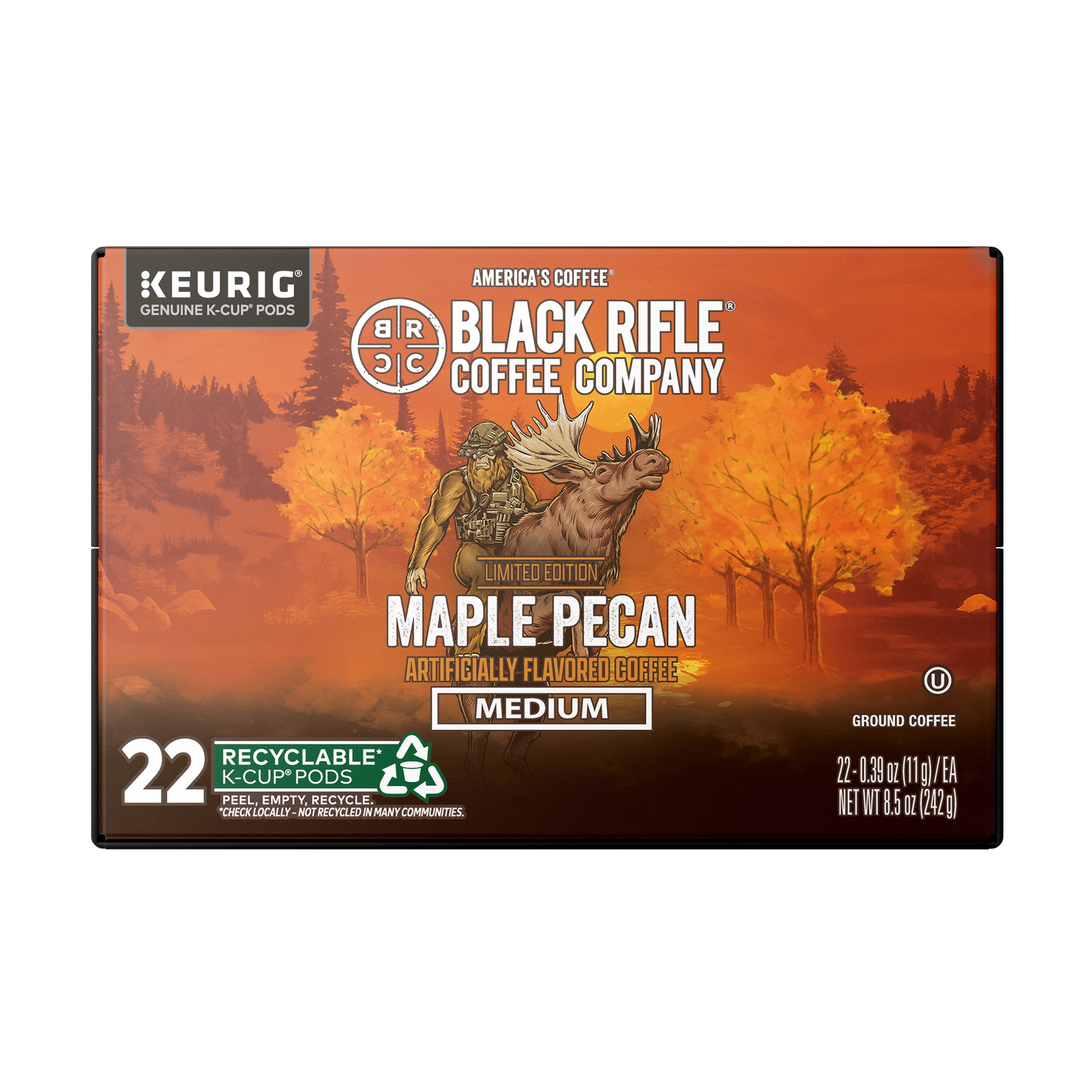 Black Rifle Coffee Company Maple Pecan K-Cup Pods, 22 Ct