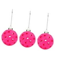 thumbnail image 5 of yotijay 3Pcs Pickleball Ornament Set Bag Keychain Christmas Tree Hanging Decorations for Pink, 5 of 9