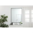thumbnail image 2 of Metal frame rectangle mirror 36 inch in Black, 2 of 5