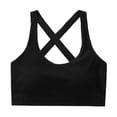 thumbnail image 2 of Xdegoge Girls Training Bra Developmental Stage Bras Soft Breathable Stretch Brassiere Beautiful Crisscross Back Straps Workout Daily Wireless Underwear Full Coverage Intimates, 2 of 6