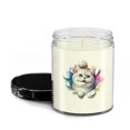 thumbnail image 2 of Funny Watercolor Adorable American Shorthair Peeking Through Torn Paper Effect Soy Wax Candle Cat Lover Kitten Owner Gifts 16oz White Vanilla Candle - 00026, 2 of 5
