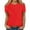 Red, variant on Cotton Short Sleeve Workout Tops for Women Loose Basic T-Shirts Athletic Gym Casual Shirts